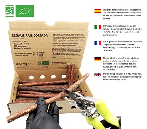 FRISAFRAN - Regaliz de palo Ecologico certificado/FRESCO - 500Gr