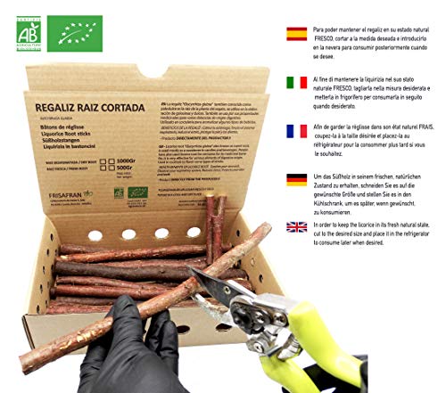 FRISAFRAN - Regaliz de palo Ecologico certificado/FRESCO - 500Gr FRISAFRAN - Regaliz de palo Ecologico certificado/FRESCO - 500Gr