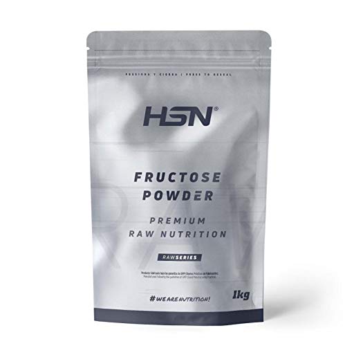 Fructosa de HSN | Carbohidrato de Bajo Índice Glucémico | Uso Deportivo | Ideal para Recetas como Edulcorante | Vegano, Sin Lactosa, En Polvo, Sin Sabor, 1000 gr