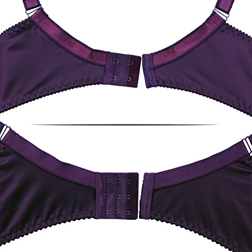 frugue Sujetador Reductor sin Aros Talla Grande para Dormir Mujer Morado ES 115C (EU 100C)