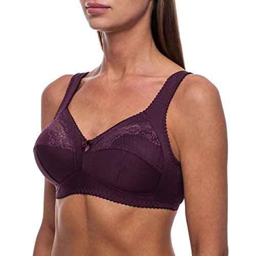 frugue Sujetador Reductor sin Aros Talla Grande para Dormir Mujer Morado ES 115C (EU 100C)