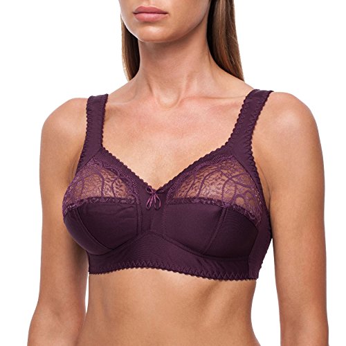 frugue Sujetador Reductor sin Aros Talla Grande para Dormir Mujer Morado ES 115C (EU 100C)