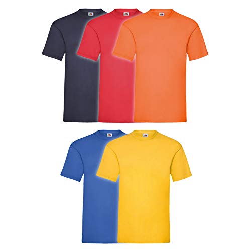 Fruit of the Loom 5X 61-036-0 - Camiseta, Hombre, Colour Set I, L Fruit of the Loom 5X 61-036-0 - Camiseta, Hombre, Colour Set I, L