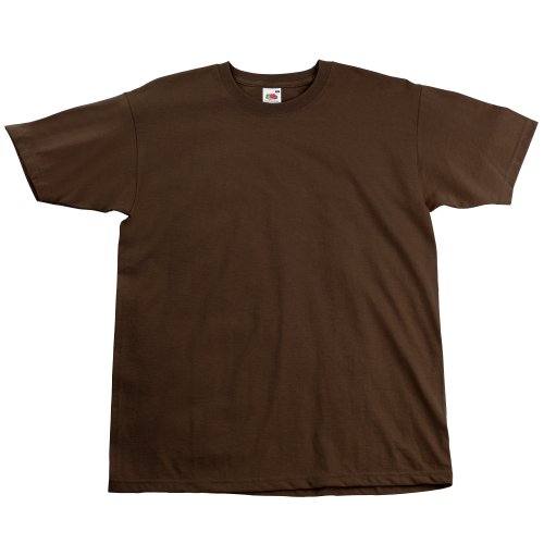 Fruit of the Loom - Camiseta Básica de Manga Corta Modelo Valueweight - Hombres (S/Caqui) Fruit of the Loom - Camiseta Básica de Manga Corta Modelo Valueweight - Hombres (S/Caqui)