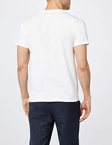 Fruit of the Loom Mens Original 5 Pack T-Shirt Camiseta, Blanco (White), Large (Pack de 5) para Hombre Fruit of the Loom Mens Original 5 Pack T-Shirt Camiseta, Blanco (White), Large (Pack de 5) para Hombre