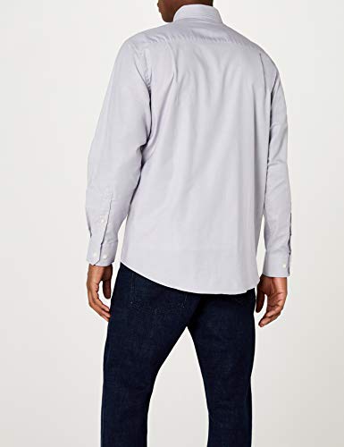 Fruit of the Loom Oxford - Camisa Hombre, Grey (Oxford Grey), XX-Large Fruit of the Loom Oxford - Camisa Hombre, Grey (Oxford Grey), XX-Large