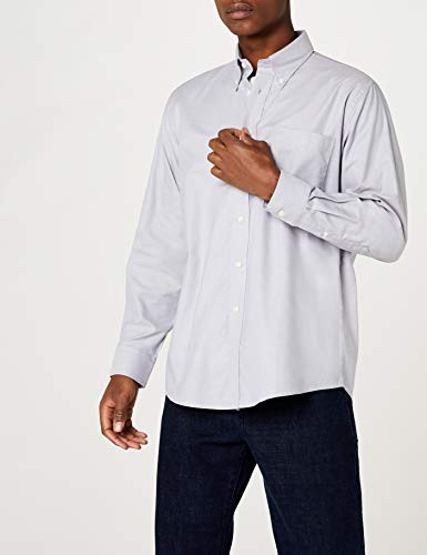 Fruit of the Loom Oxford - Camisa Hombre, Grey (Oxford Grey), XX-Large Fruit of the Loom Oxford - Camisa Hombre, Grey (Oxford Grey), XX-Large