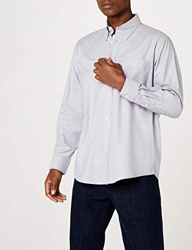 Fruit of the Loom Oxford - Camisa Hombre, Grey (Oxford Grey), XX-Large