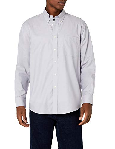 Fruit of the Loom Oxford - Camisa Hombre, Grey (Oxford Grey), XX-Large