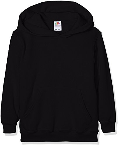 Fruit Of The Loom SS026B, Sudadera con Capucha para NiƱos, Negro (Black), 14-15 aƱos (Talla del fabricante: 164) Fruit Of The Loom SS026B, Sudadera con Capucha para NiƱos, Negro (Black), 14-15 aƱos (Talla del fabricante: 164)