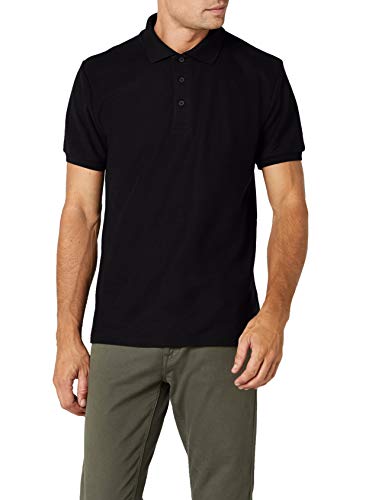 Fruit of the Loom Ss033m, Polo para Hombre, Negro (Black), Large