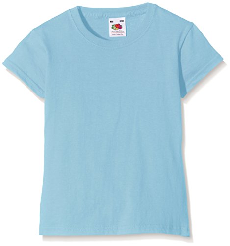 Fruit of the Loom SS079B, Camiseta Para Niños, Azul (Sky Blue), 9/11 Años