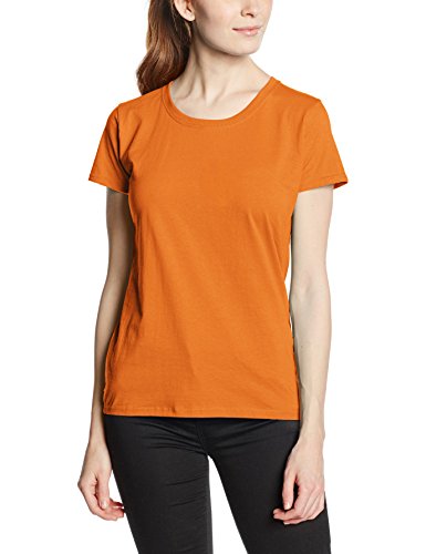 Fruit of the Loom Ss079m Camiseta, Naranja (Orange), XX-Large (Talla del Fabricante: XX-Large) para Mujer