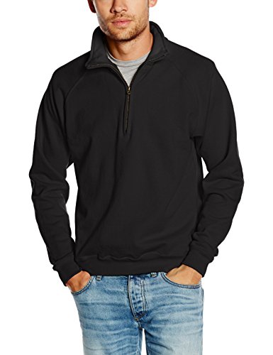 Fruit of the Loom Ss108m Sudadera, Negro (Black), Large (Talla del Fabricante: Large) para Hombre