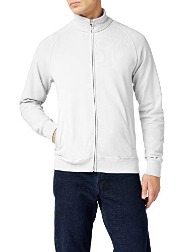 Fruit of the Loom Ss127M, Sudadera para Hombre, Blanco, Large