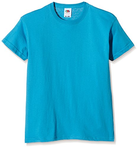 Fruit of the Loom SS132B, Camiseta para Niños, Azul (Azure Blue), 9-11 años (Talla del fabricante 140) Fruit of the Loom SS132B, Camiseta para Niños, Azul (Azure Blue), 9-11 años (Talla del fabricante 140)
