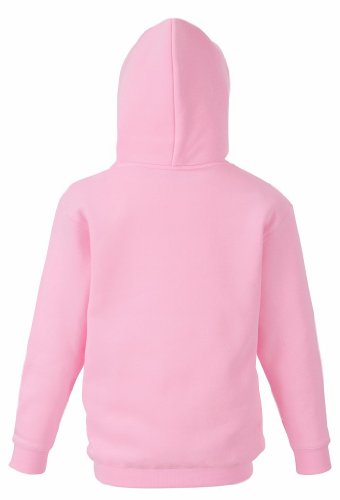 Fruit of the Loom - Sudadera clásica con capucha para niños, unisex, sin cremallera Rosa rosa claro 12 años