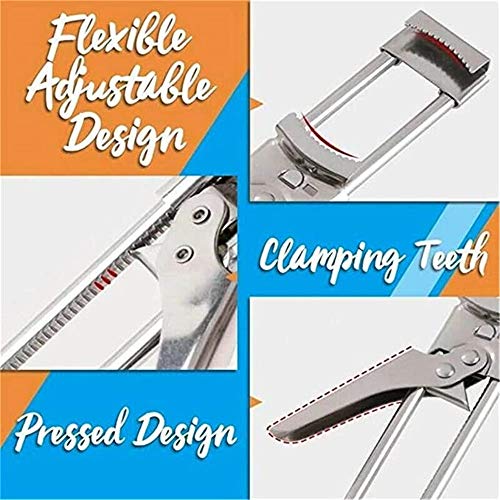 FSKJ Adjustable Multifunctional Stainless Steel Can Opener, Universal Jar Opener Lid Grippers, Anti-Slip Can Opener - Jar Lid Opener Gripper Kitchen Supplies Accessories (2Pcs)