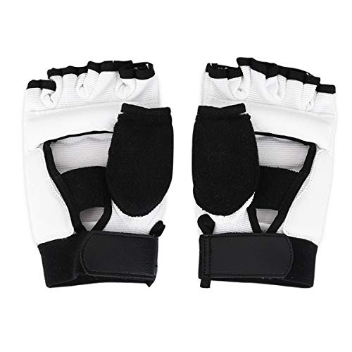 Fsskgxx Guantes de Taekwondo, Guantes de Boxeo de Karate de Combate de Medio Dedo Cubierta Protectora de Manos para Adultos/niños Fsskgxx Guantes de Taekwondo, Guantes de Boxeo de Karate de Combate de Medio Dedo Cubierta Protectora de Manos para Adultos/niños
