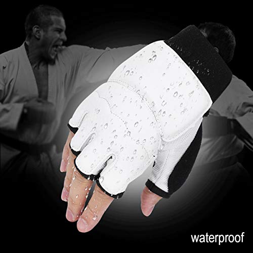 Fsskgxx Guantes de Taekwondo, Guantes de Boxeo de Karate de Combate de Medio Dedo Cubierta Protectora de Manos para Adultos/niños Fsskgxx Guantes de Taekwondo, Guantes de Boxeo de Karate de Combate de Medio Dedo Cubierta Protectora de Manos para Adultos/niños
