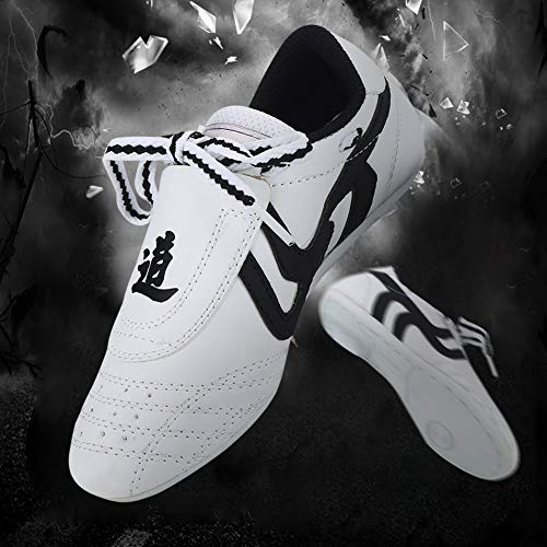 Fsskgxx Zapatos de Taekwondo, Zapatillas de Deporte de Artes Marciales para niños Zapatos Deportivos livianos para Entrenamiento de Karate Kung fu Tai chi de Boxeo