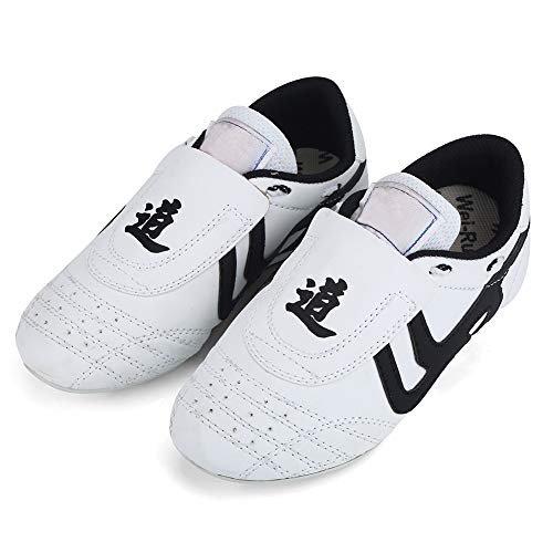 Fsskgxx Zapatos de Taekwondo, Zapatillas de Deporte de Artes Marciales para niños Zapatos Deportivos livianos para Entrenamiento de Karate Kung fu Tai chi de Boxeo