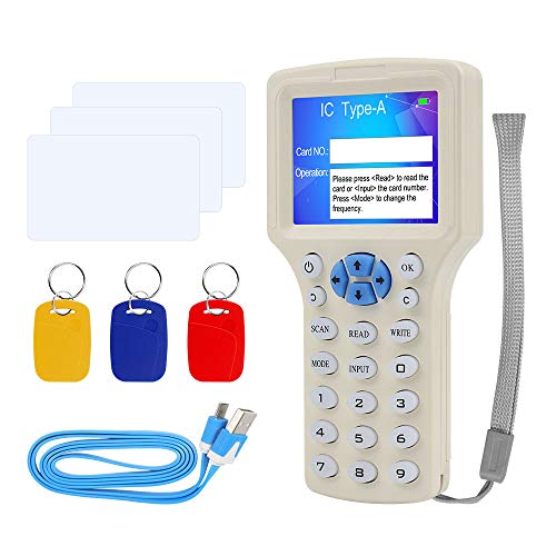 FST 10 Inglés Frecuencia Lector RFID Escritor Copiadora 125KHz Duplicadora 13.56MHz Lector de Tarjetas USB Cifrado + T5577 / UID Llaveros Grabables Llaveros Etiquetas FST 10 Inglés Frecuencia Lector RFID Escritor Copiadora 125KHz Duplicadora 13.56MHz Lector de Tarjetas USB Cifrado + T5577 / UID Llaveros Grabables Llaveros Etiquetas