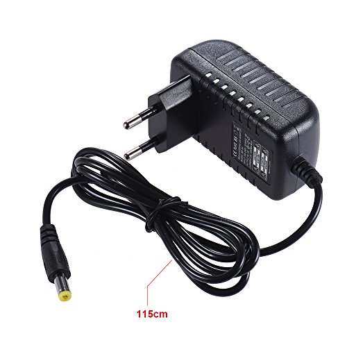 Fuente de Alimentación 9V 1A Convertidor del Adaptador para Guitarra Bajo Efecto Pedal 100 ~ 240V de Entrada Enchufe de la EU de ammoon (fuente de alimentación)