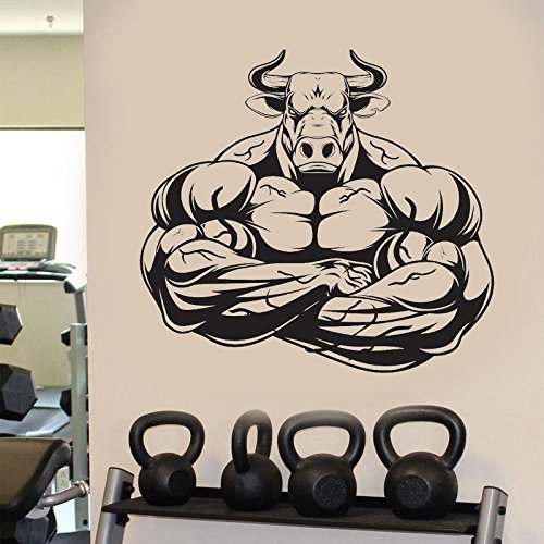 Fuerte Poder Músculo Toro Hércules Barra Entrenamiento Físico Fitness Deportes Culturismo Etiqueta de la pared DIY Vinilo Calcomanía Dormitorio GYM Club Decoración para el hogar Mural Fuerte Poder Músculo Toro Hércules Barra Entrenamiento Físico Fitness Deportes Culturismo Etiqueta de la pared DIY Vinilo Calcomanía Dormitorio GYM Club Decoración para el hogar Mural
