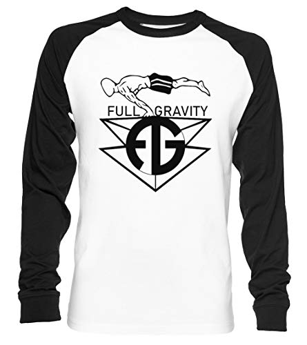 Full Gravity - Street Workout Unisex Camiseta De Béisbol Manga Larga Hombre Mujer Blanca Negra