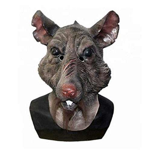 Full Head Overhead Teenage Turtles Movie Character Prop Animal Latex Rat Splinter Mask, Ratón