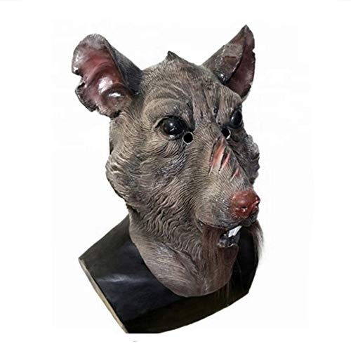 Full Head Overhead Teenage Turtles Movie Character Prop Animal Latex Rat Splinter Mask, Ratón