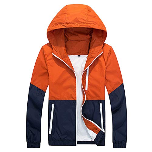 FullRose Thin Jacket Men Windbreaker Summer Jacket Mens Hooded Casual Jackets Male Coat Mint XXXL