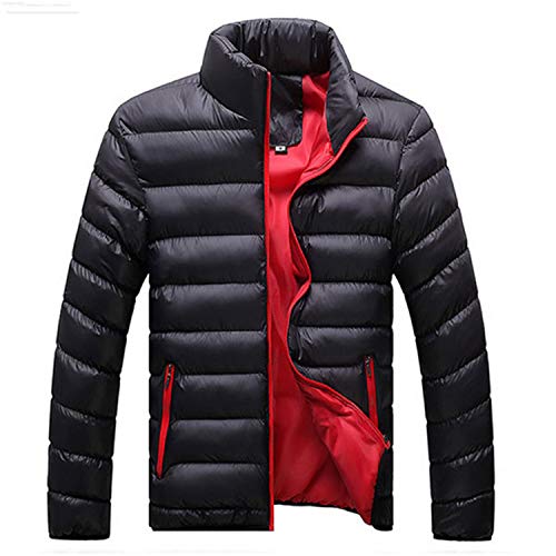 FullRose Winter Warm Outwear Slim Mens Coats Casual Windbreaker Quilted Jackets Men M-6XL Black-Red XXXL FullRose Winter Warm Outwear Slim Mens Coats Casual Windbreaker Quilted Jackets Men M-6XL Black-Red XXXL