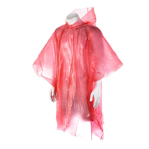 FUN FAN LINE - Pack x 50 Ponchos Impermeables con Capuchas y Mangas para Hombre o Mujer. Ideal para Viajes, Picnic, Deportes al Aire Libre, Senderismo o Ciclismo (Azul)