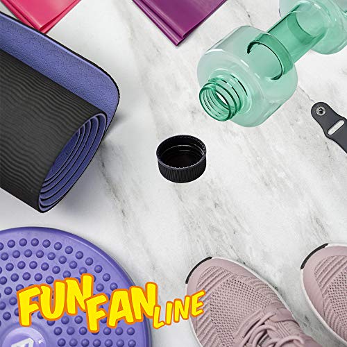 FUN FAN LINE - Pack x2 Botella mancuerna de Medio Kilo Cada una para Entrenamiento en casa. Botellas Que se llenan de Agua para Trabajar musculación sirviendo como Pesas. Capacidad 500 ml Cada una. FUN FAN LINE - Pack x2 Botella mancuerna de Medio Kilo Cada una para Entrenamiento en casa. Botellas Que se llenan de Agua para Trabajar musculación sirviendo como Pesas. Capacidad 500 ml Cada una.