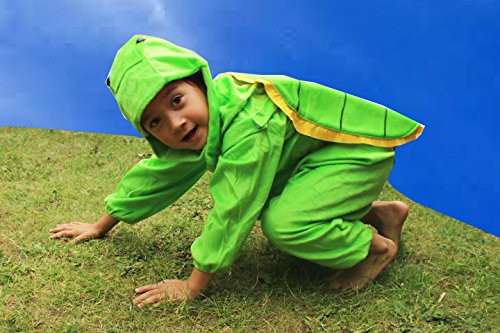 Fun Play - Disfraz de Tortuga para niños - Disfraz de Animal - Mono de una Pieza para Niños y Niñas - Disfraz para niños de 5-7 años (122cm)