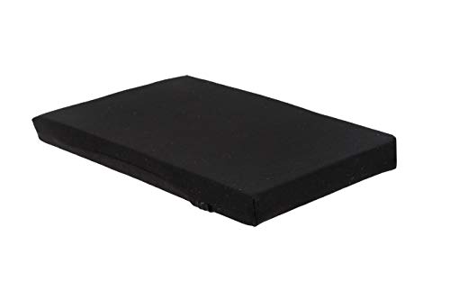 FunctionalFitness Almohadilla de espuma para pilates y yoga – 2,54 cm con funda de tela extraíble lavable a máquina (negro)