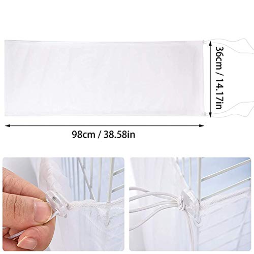 Funda de Malla para Pájaros Tamaño Jaula de Pájaros Mesh Jaula de Malla Universal Ajustable Cubierta Jaula de Pájaros Malla Nylo Cubierta Malla Protectora Jaula para Jaulas de Loros, Jaulas Agapornis Funda de Malla para Pájaros Tamaño Jaula de Pájaros Mesh Jaula de Malla Universal Ajustable Cubierta Jaula de Pájaros Malla Nylo Cubierta Malla Protectora Jaula para Jaulas de Loros, Jaulas Agapornis