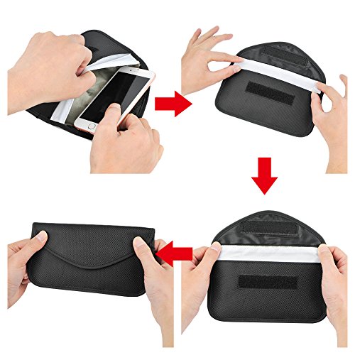 Funda Faraday Movil,Jaula de Faraday Movil,Bolsa Faraday Movil,Bloqueador de Señal RFID/NFC/GPS/WIFI(Negro) Funda Faraday Movil,Jaula de Faraday Movil,Bolsa Faraday Movil,Bloqueador de Señal RFID/NFC/GPS/WIFI(Negro)
