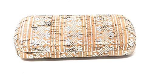 Funda Gafas Mujer Chica corcho 100 x 100 sostenible biodegradable (White Picto) Funda Gafas Mujer Chica corcho 100 x 100 sostenible biodegradable (White Picto)