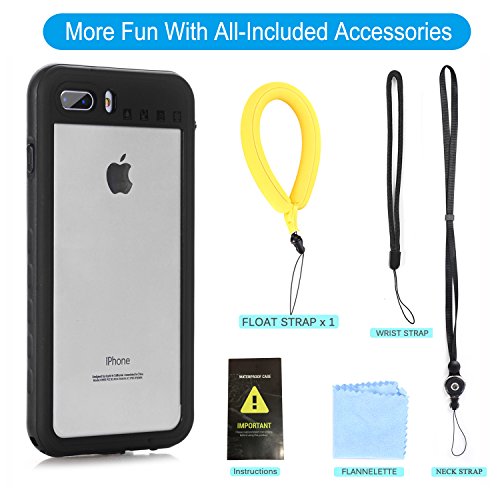 Funda Impermeable iPhone 8 Plus/iPhone 7 Plus, IP68 Waterproof Outdoor Delgado Cover a Prueba de choques Anti-rasguños Full Body con Protector de Pantalla Funda for iPhone 8 Plus / 7 Plus (Black) Funda Impermeable iPhone 8 Plus/iPhone 7 Plus, IP68 Waterproof Outdoor Delgado Cover a Prueba de choques Anti-rasguños Full Body con Protector de Pantalla Funda for iPhone 8 Plus / 7 Plus (Black)