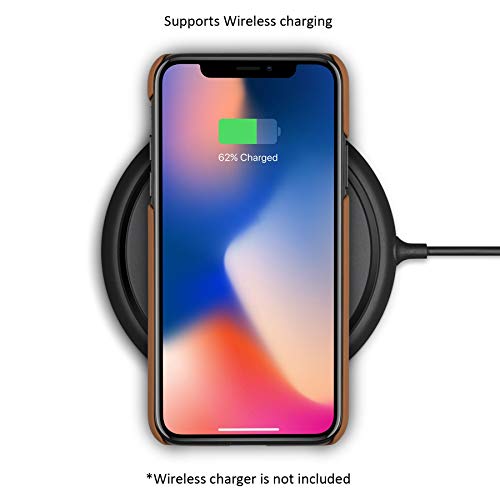 Funda iPhone XS/iPhone X Case Cartera Desmontable Marrón - KANVASA Piel Auténtica Premium 2 en 1 Tipo Libro Cierre Imán para Apple iPhone XS/X/10S/10 Original - Compatible con Carga Inalámbrica Funda iPhone XS/iPhone X Case Cartera Desmontable Marrón - KANVASA Piel Auténtica Premium 2 en 1 Tipo Libro Cierre Imán para Apple iPhone XS/X/10S/10 Original - Compatible con Carga Inalámbrica