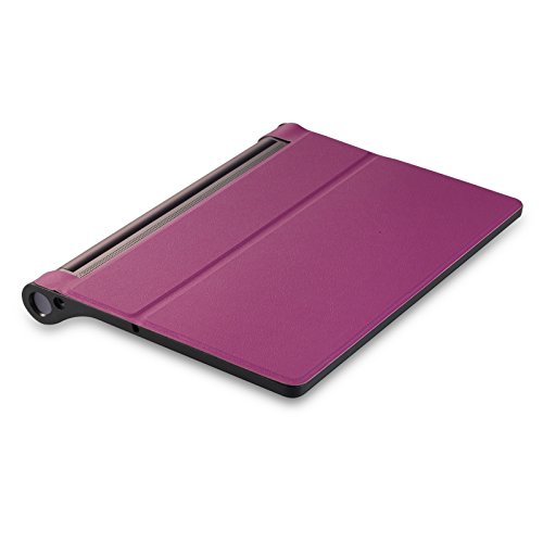 Funda para Lenovo Yoga Tab 3 10 Plus YT-X703F/L y Lenovo Tab 3 10 Pro YT3-X90F, funda inteligente con función Wake & Sleep, con lápiz táctil incluido morado morado