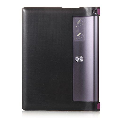 Funda para Lenovo Yoga Tab 3 10 Plus YT-X703F/L y Lenovo Tab 3 10 Pro YT3-X90F, funda inteligente con función Wake & Sleep, con lápiz táctil incluido morado morado