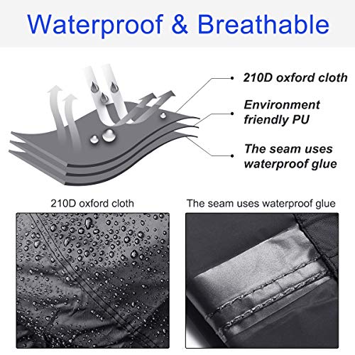 Funda para Moto, AngLink 210D Oxford 265 x 125 x 105 cm Funda Protector Cubierta de Moto Impermeable A Prueba de UV Agujeros de Bloqueo con Cubierta Contra Viento Negro Funda para Moto, AngLink 210D Oxford 265 x 125 x 105 cm Funda Protector Cubierta de Moto Impermeable A Prueba de UV Agujeros de Bloqueo con Cubierta Contra Viento Negro