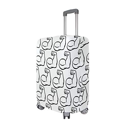 Funda protectora para equipaje de viaje, para culturista, bíceps y brazo, funda de licra, para adultos, mujeres, hombres, adolescentes, se adapta a 18-20 pulgadas