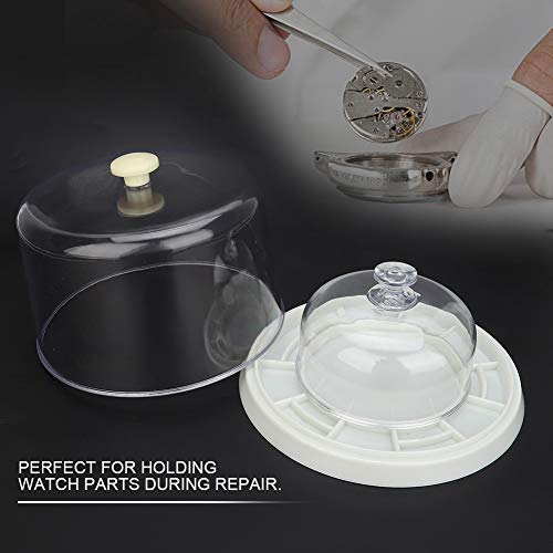Funda protectora para reloj, bandeja protectora de plástico para funda antipolvo, con ecológico, firme y antidesgaste, adecuada para relojes y relojes de bolsillo, para relojero y reparador Funda protectora para reloj, bandeja protectora de plástico para funda antipolvo, con ecológico, firme y antidesgaste, adecuada para relojes y relojes de bolsillo, para relojero y reparador