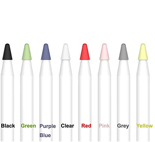 Fundas de Escritura Nibs,8 Pack Puntas de Lápiz Silicona Puntas de Recambio Compatible con Apple Pencil 1ra Generación de Puntas de Lápiz de Apple Tapa Protectora Puntas de iPencil iPad Pro Muticolor Fundas de Escritura Nibs,8 Pack Puntas de Lápiz Silicona Puntas de Recambio Compatible con Apple Pencil 1ra Generación de Puntas de Lápiz de Apple Tapa Protectora Puntas de iPencil iPad Pro Muticolor