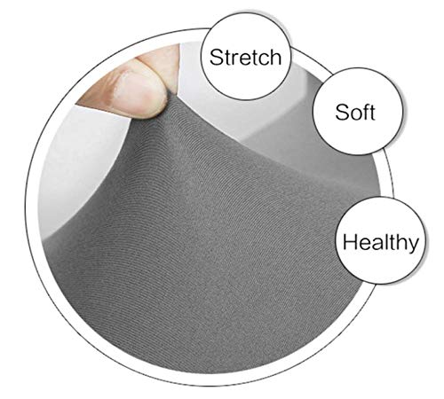 Fundas para Sillas elástica Silla con Respaldo Alto Funda Protectora Impresión Fundas Sillas Comedor Lavables Desmontables Cubiertas para Sillas Muy Fácil de Limpiar Duradera(4 piezas,Pluma gris)